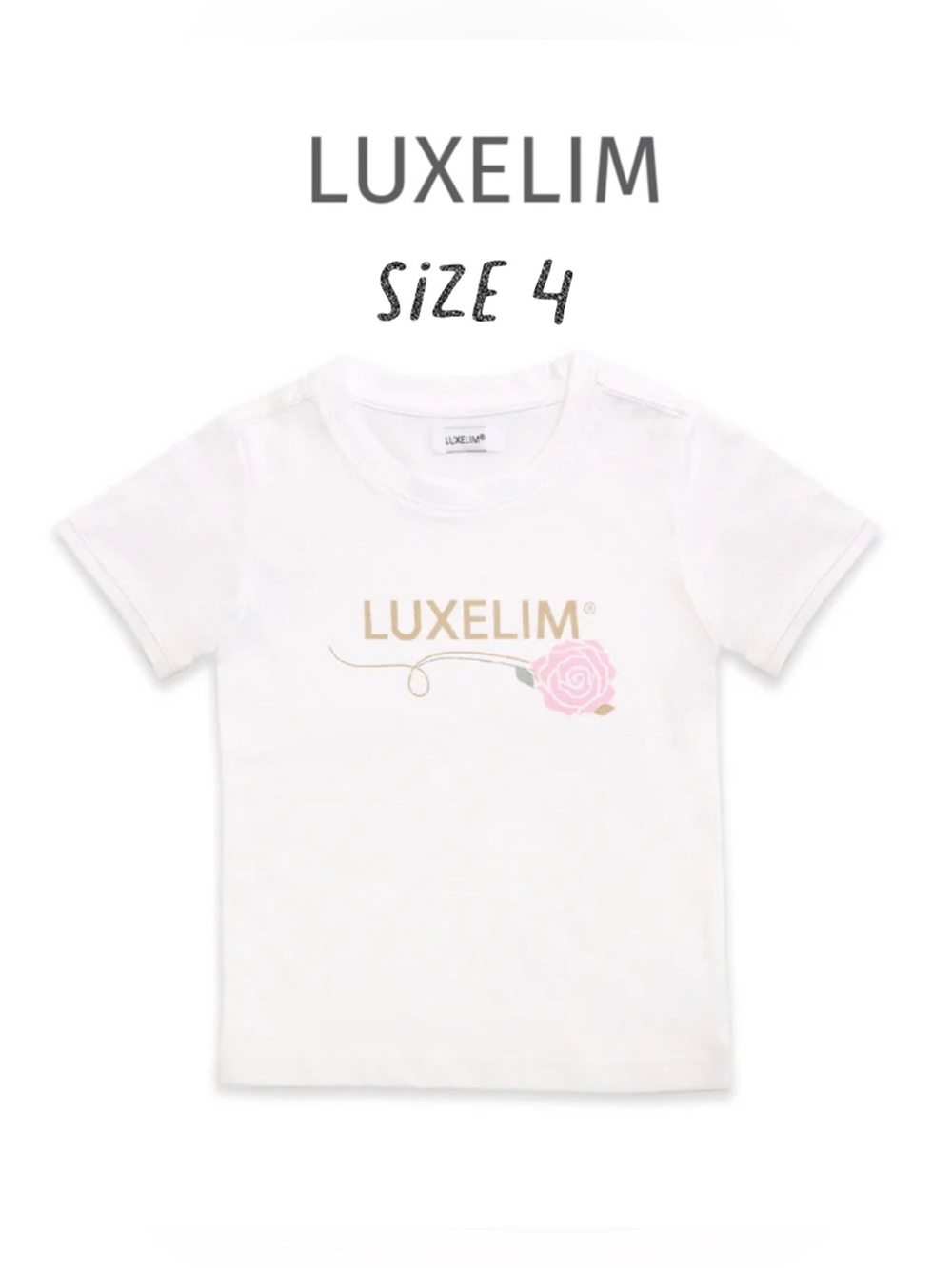 LUXELIM kids T-Shirt white size 4